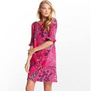 Lilly Pulitzer Pink Floral-Print Mini Dress